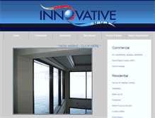 Tablet Screenshot of innovativehvac.com
